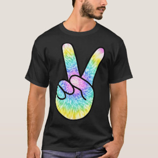 V Sign Tie Dye T-Shirt