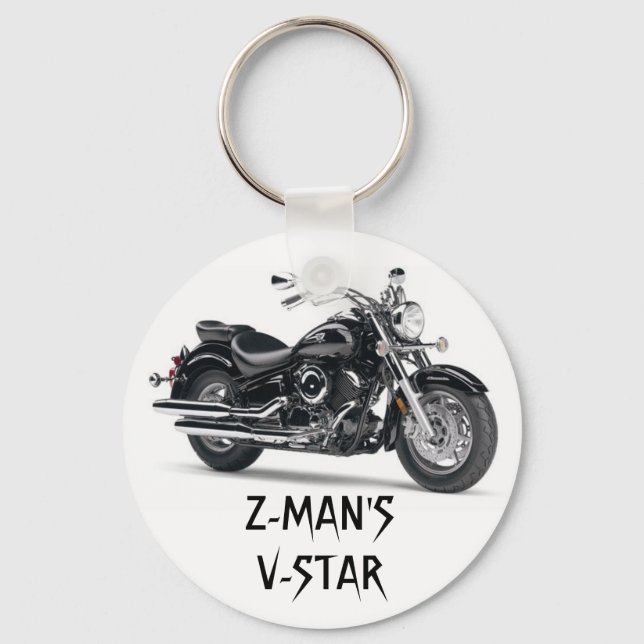 V-Star Bike keys Keychain (Front)