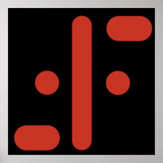 V the Visitors 1983 Logo Poster