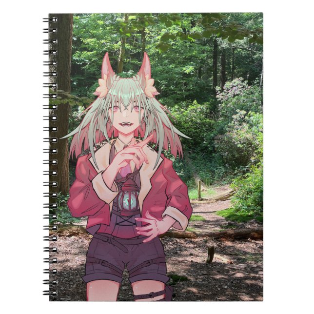 V Tuber, VTuber, Anime Forrest Notebook (Front)