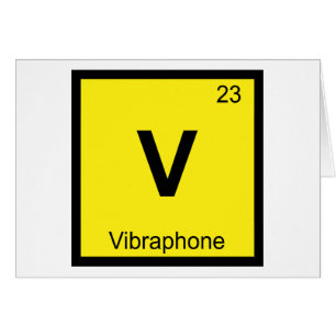 V - Vibraphone Music Chemistry Periodic Table