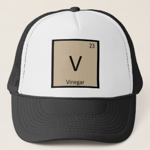 V - Vinegar Chemistry Periodic Table Symbol Trucker Hat