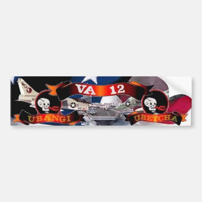 va12 bumper sticker (Front)