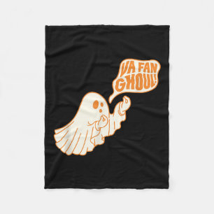 Va Fan Ghoul Halloween Ghost Design Fleece Blanket