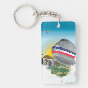 VA Jumbo Airliner Keychain