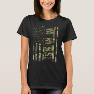 VA Nurse Camouflage American Flag Patriotic Nurse  T-Shirt