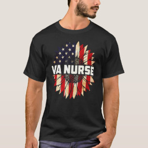 Va Nurse Real American Hero 4th Of July Us Patriot T-Shirt