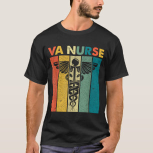 Va Nurse Retro Vintage Valentine For Nurse Va Nurs T-Shirt