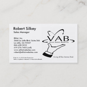 VAB - Sales Manager Business Card