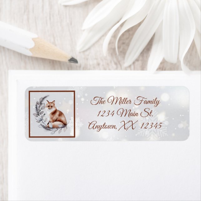 Vacances aquarelle foin et neige (En situation)