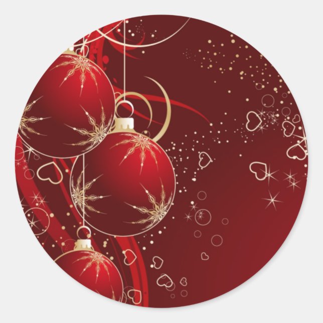 Vacances autocollant cachet Noël (Devant)