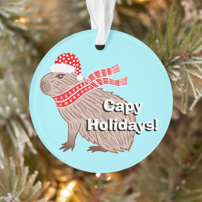 Vacances Capy Funny Capybara Noël (Arbre)