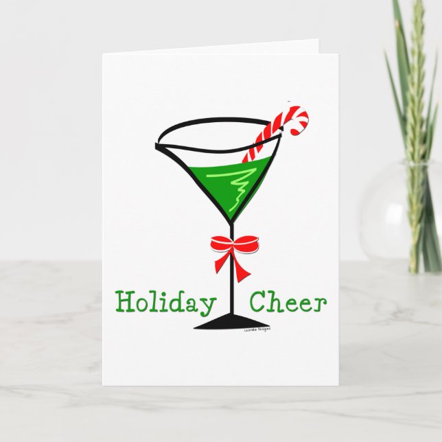 Vacances Cheer Martini Cartes de fin de année (Devant)