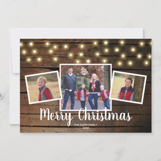 Vacances Customisé Carte photo Western Lights (Devant)