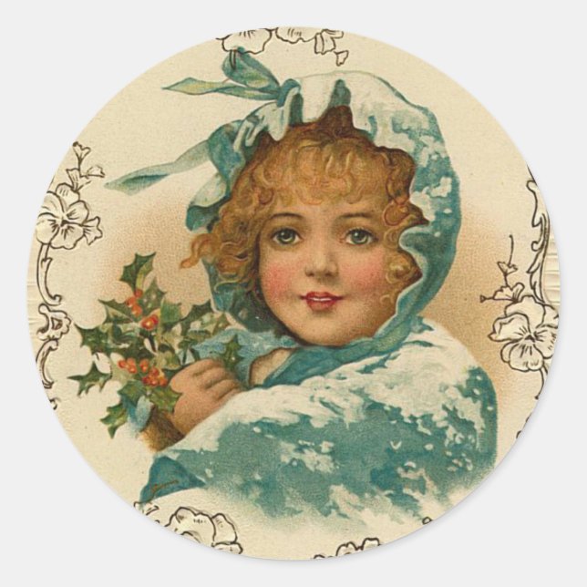 Vacances-dame victoriennes, Stickers de Noël (Devant)