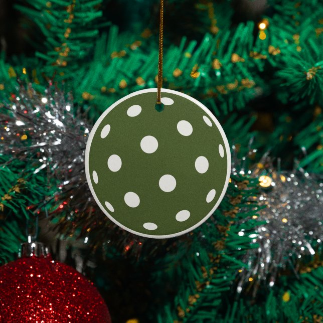 Vacances de Noël Vert Pickleball Moderne tendance (Créateur téléchargé)