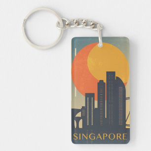 vacances de voyage rétro vintage Singapour Singapo