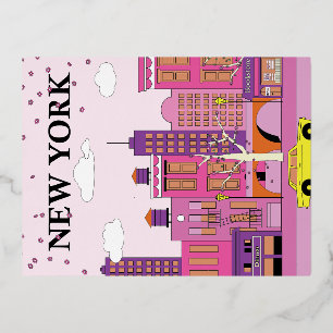 Vacances En Aluminium carte postale de New York