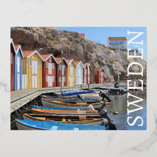 Vacances En Aluminium carte postale de Suède