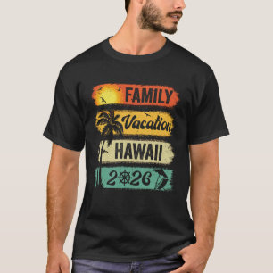 Vacances en famille à Hawaï 2026 T-shirts drôles p