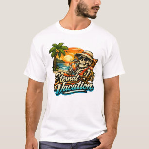 Vacances Éternelles – T-shirt basique de squelette