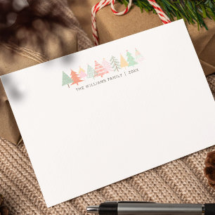 VACANCES FAMILLE CARTES POUR NOTES Joyeux sapin de
