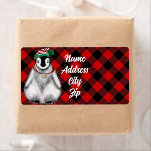 Vacances festives mignonnes Pingouin rouge noir pl