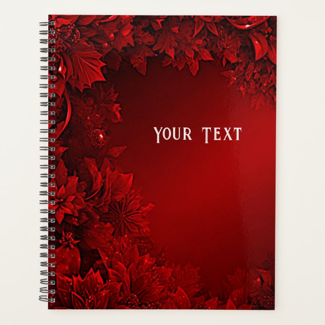 Vacances Florales Feuilles rouges (Devant)