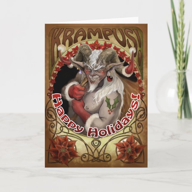 Vacances Krampy ! Carte de vœux (Devant)