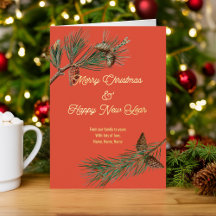 Carte de Noël et Nouvel An