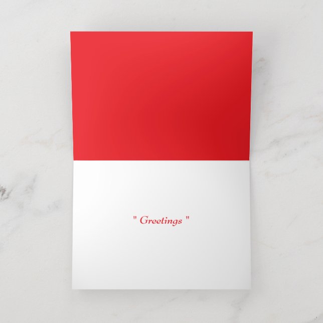 Vacances Métallisée Carte de voeux écossaise (Couchage intérieur)