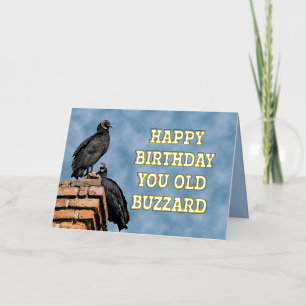 Vacances Métallisée JOYEUX ANNIVERSAIRE VIEUX BUSART Carte de vœux en