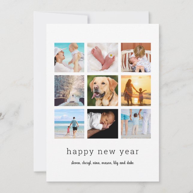 Vacances minimalistes 9 carte photo (Devant)