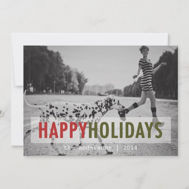 VACANCES MODERNES | CARTE PHOTO de vacances (Devant)