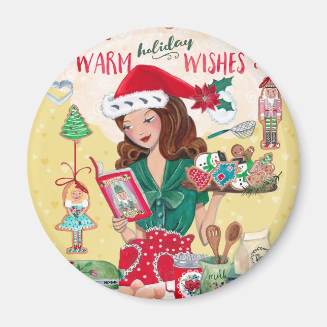 Vacances Noël Chaleureux | Magnet (Devant)