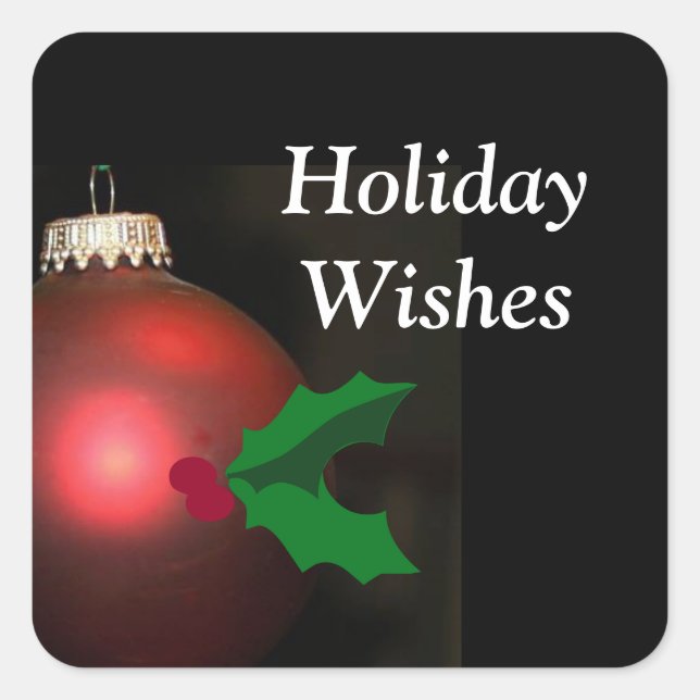 VACANCES SOUHAITENT ENVELOPE SEAL ET NOËL STICKER (Devant)