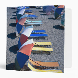 Vacant Chairs On Beach Binder