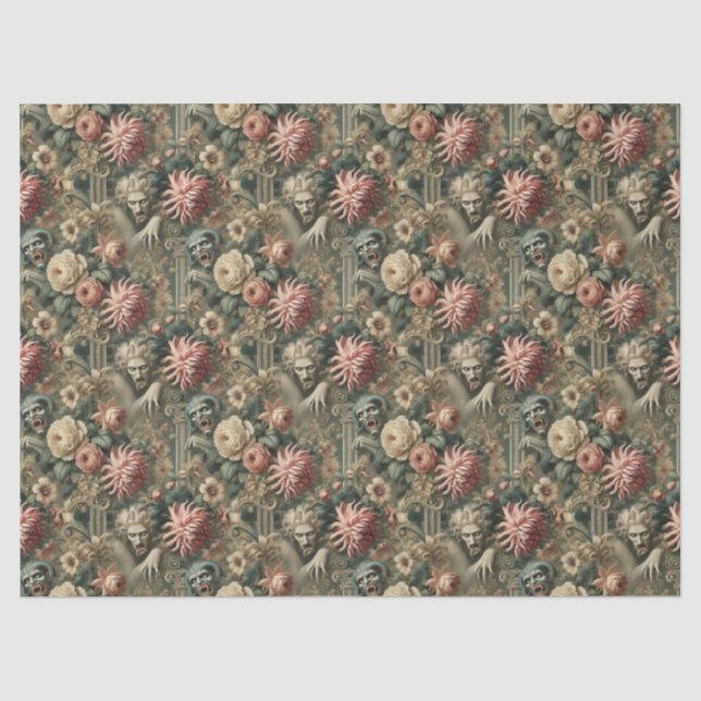 Vacant Hearts – Gothic Victorian Tissue Paper (Front)