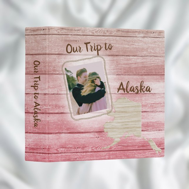 Vacation Alaska Photo Album Red Board Binder (Creator Uploaded)