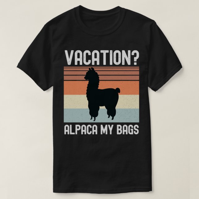 Vacation Alpaca My Bags 1  T-Shirt (Design Front)