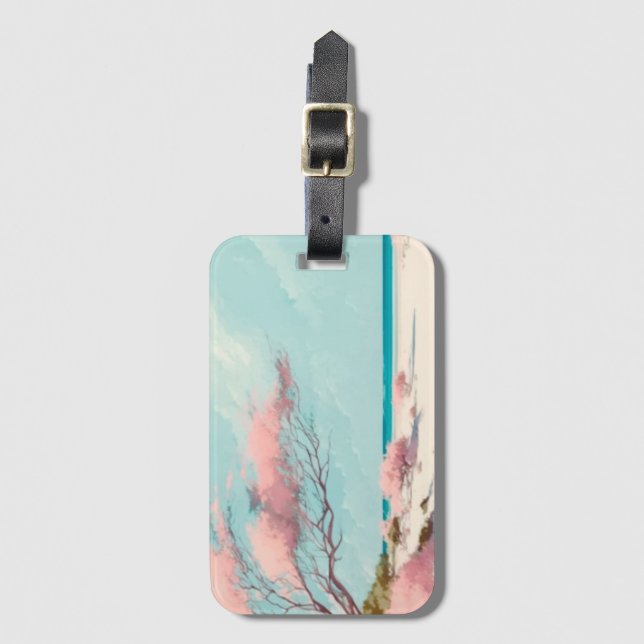 Vacation beach luggage tag (Front Vertical)