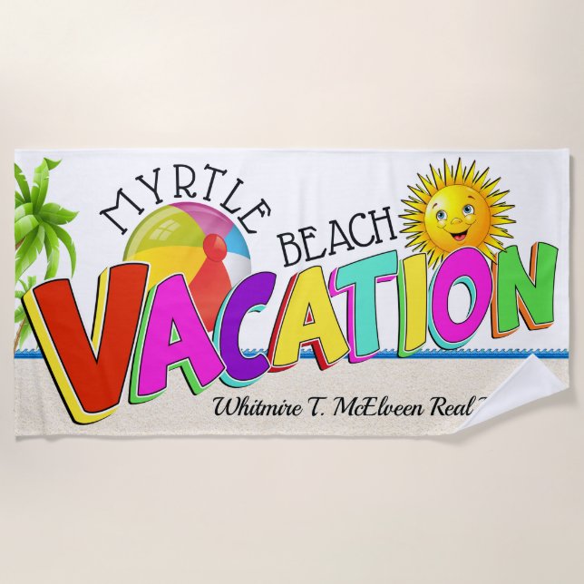 Vacation Beach Towel - Click for Full View (Front)