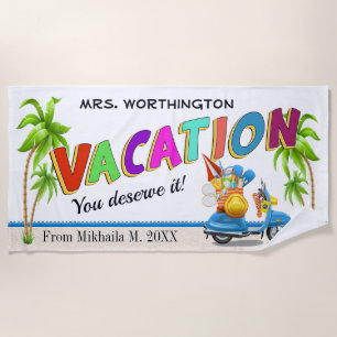 Vacation Beach Towel - Click for Full View
