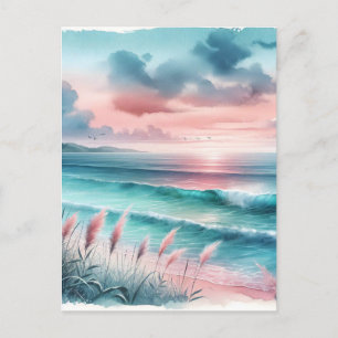 Vacation   Beautiful Ocean Scene Keeping in Touch Postcard