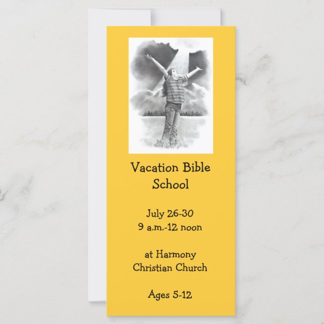 VACATION BIBLE SCHOOL INVITATION CARDS (Front)