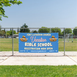 Vacation Bible School with Noah's Ark Banner