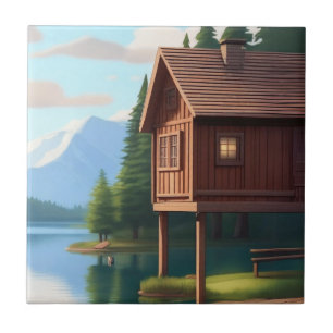 Vacation Cabin on the Lake Tile