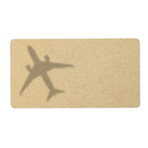 Vacation Concept. Sandy Beach With Shadow Plane