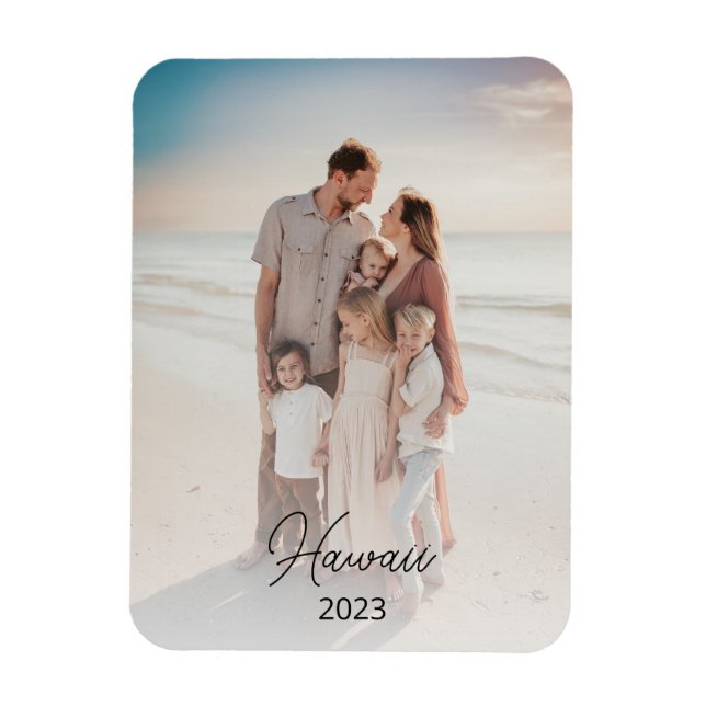 Vacation Destination Family Couples Photo  Magnet (Vertical)