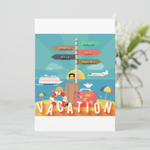 Vacation Destinations Invitation